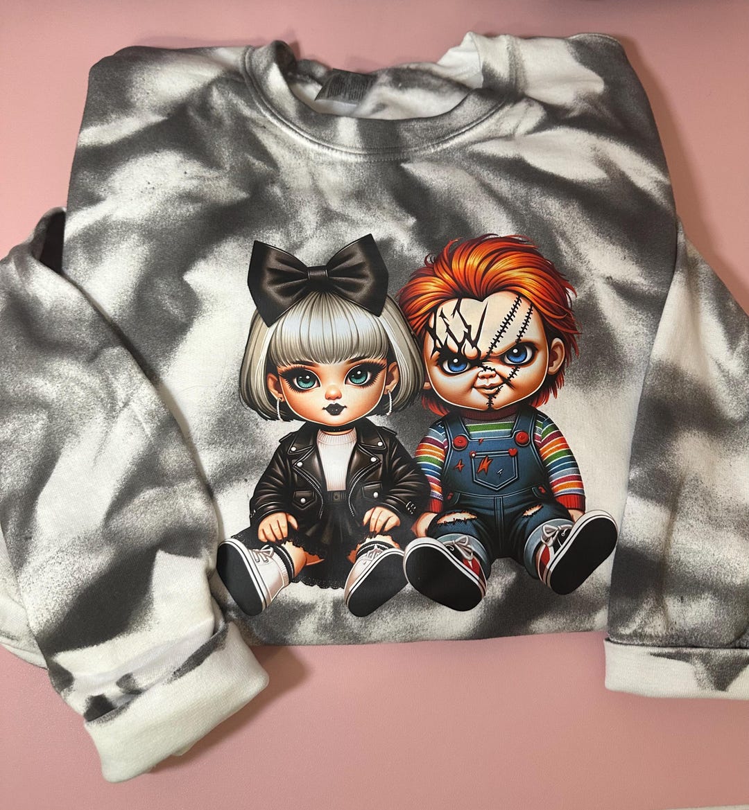 Chucky and Tiff Sweater, Chucky Hoodie, Spooky Gifts for Women ...
