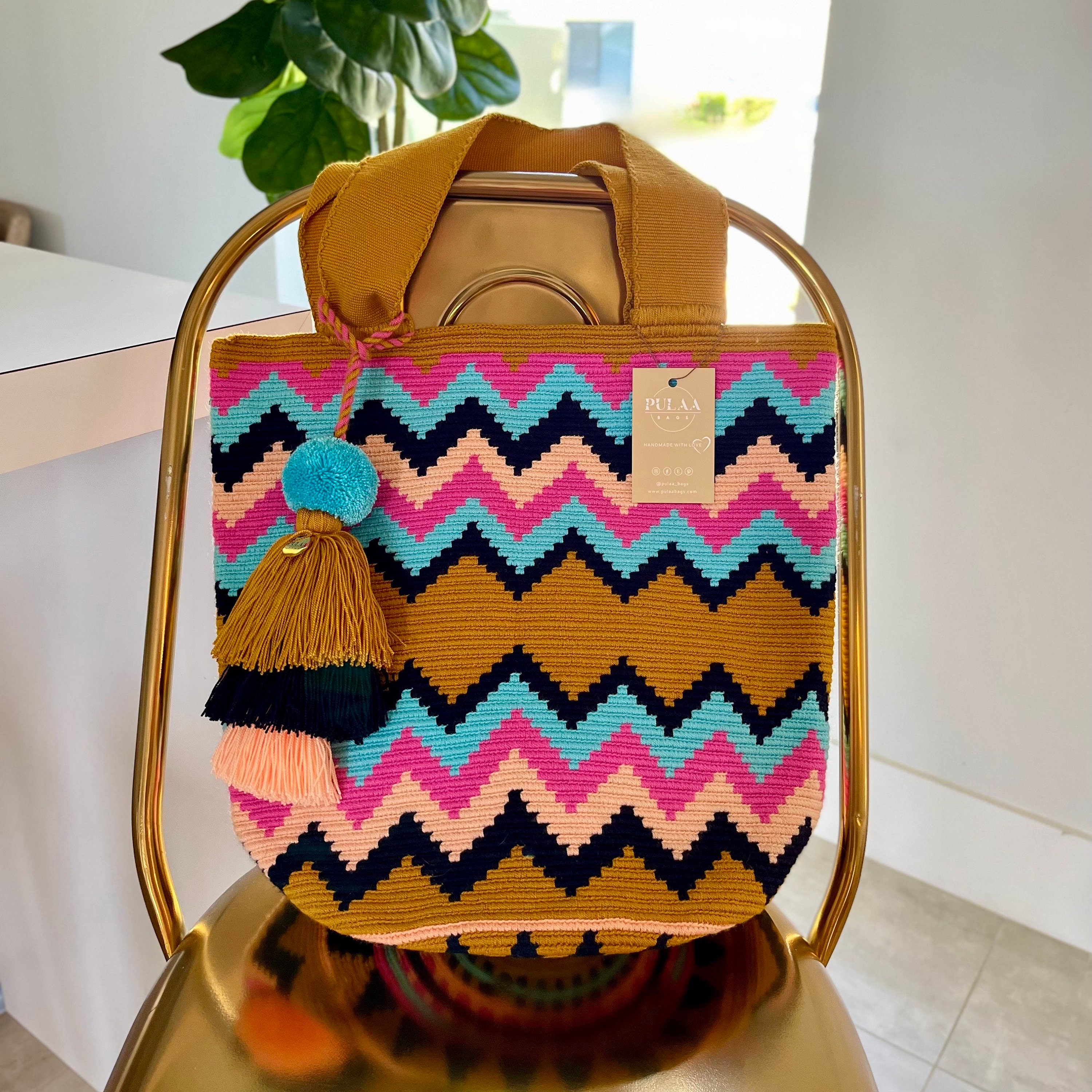 Cabas Manaure Wayuu Mochila Bag Sac fait main au crochet Style