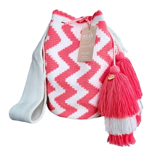 Pamela Wayuu Mochila Bag-Hadmade Häkeltasche - Hochwertige Qualität Boho Style