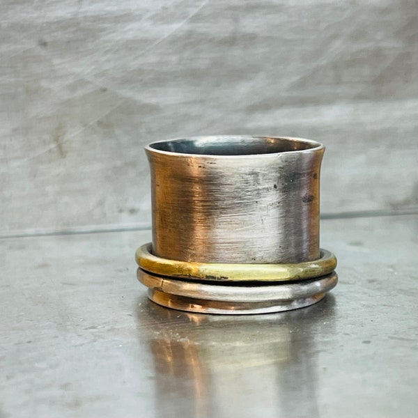 Bague tournante minimaliste moderne