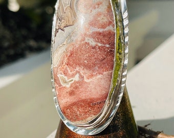 Epic Crazy Lace Agate Mantra Ring