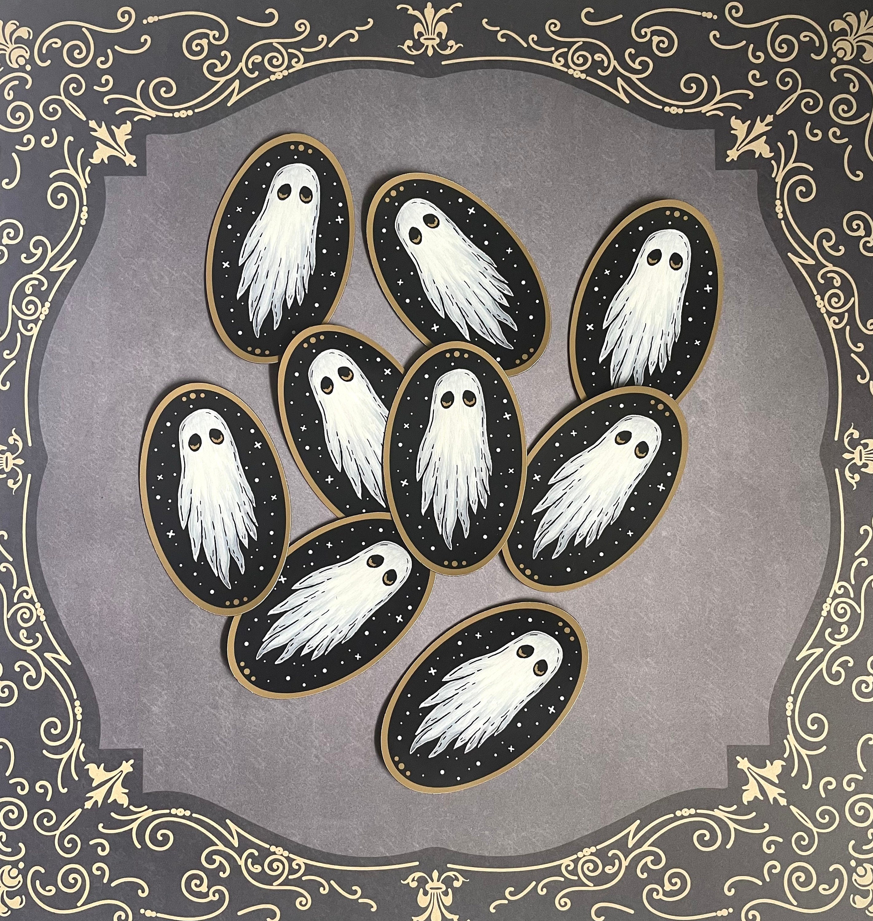 Golden Sheet Ghost Magnets // Horror Fridge Magnet // Spooky Fridge M…