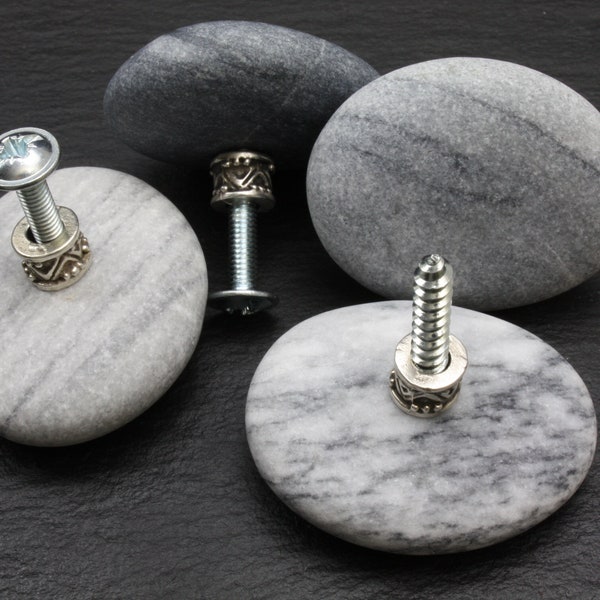 Furniture knob pebble gray L