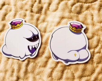 King Booty Stickers! (King Boo Inspired Sticker, 2 Pack!)