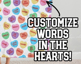 custom printed candy hearts