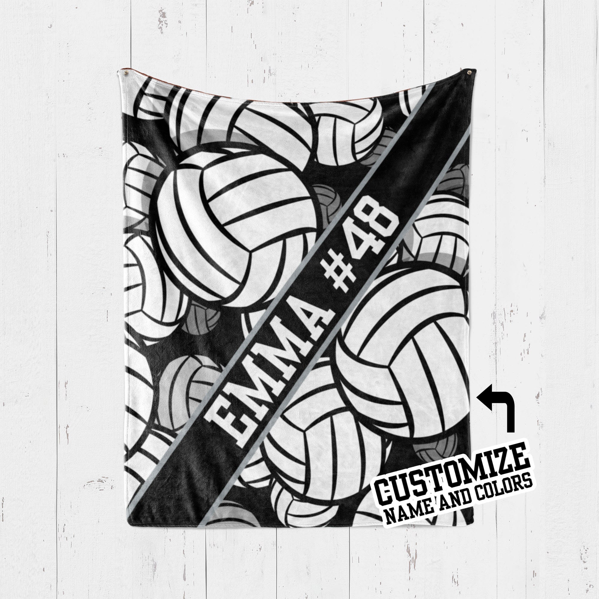 Volleyball Blanket Personalized Multiple Sizes Gift for Etsy