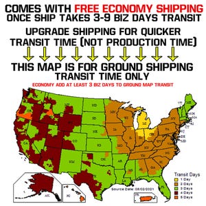 a map of the united states showing where shipping is going