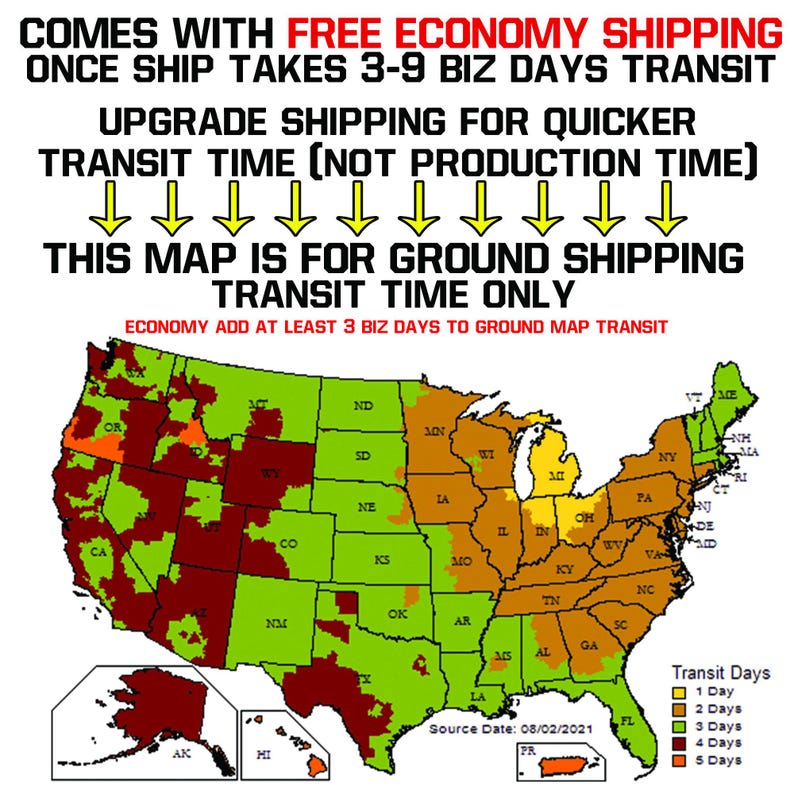 a map of the united states showing where shipping is going