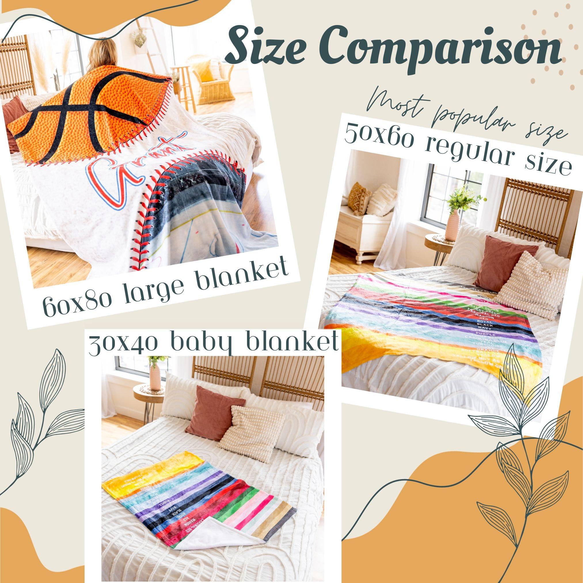 Football Field - Custom Colors and Name Personalized Blanket - Multiple Sizes and Styles - Football Players - End Season Team Senior Gift