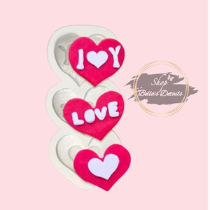 Hearts trio with love mold