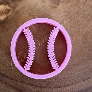 Baseball cookie cutter