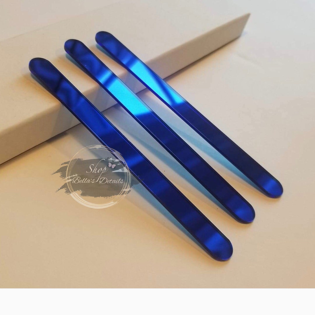 Acrylic Popsicle Sticks Blue (set of 12) - Etsy