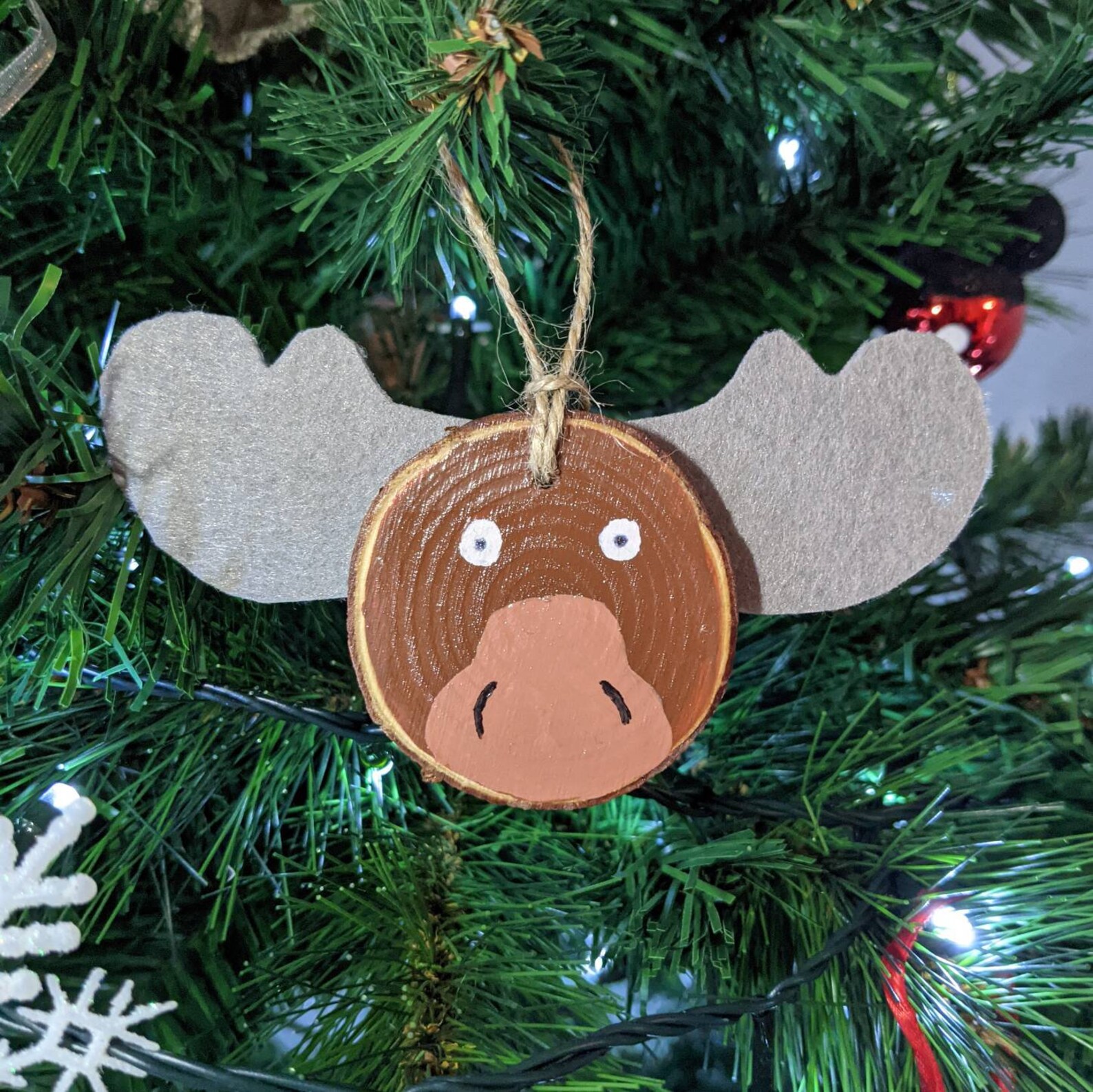 Personalised Moose Decoration Christmas Tree Decoration Etsy
