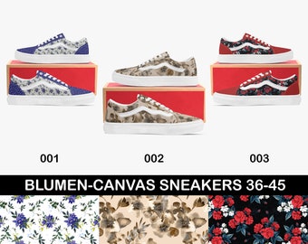 Vintage schoenen vrouwen, bloem schoenen, canvas lage top sneakers mannen, leuke schoenen, handgemaakte schoenen