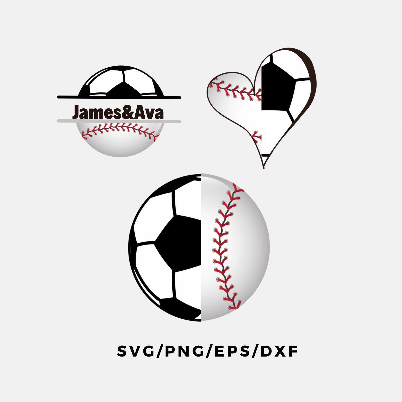 Baseball Svg Soccer Svg Baseball Monogram Svg Soccer Etsy