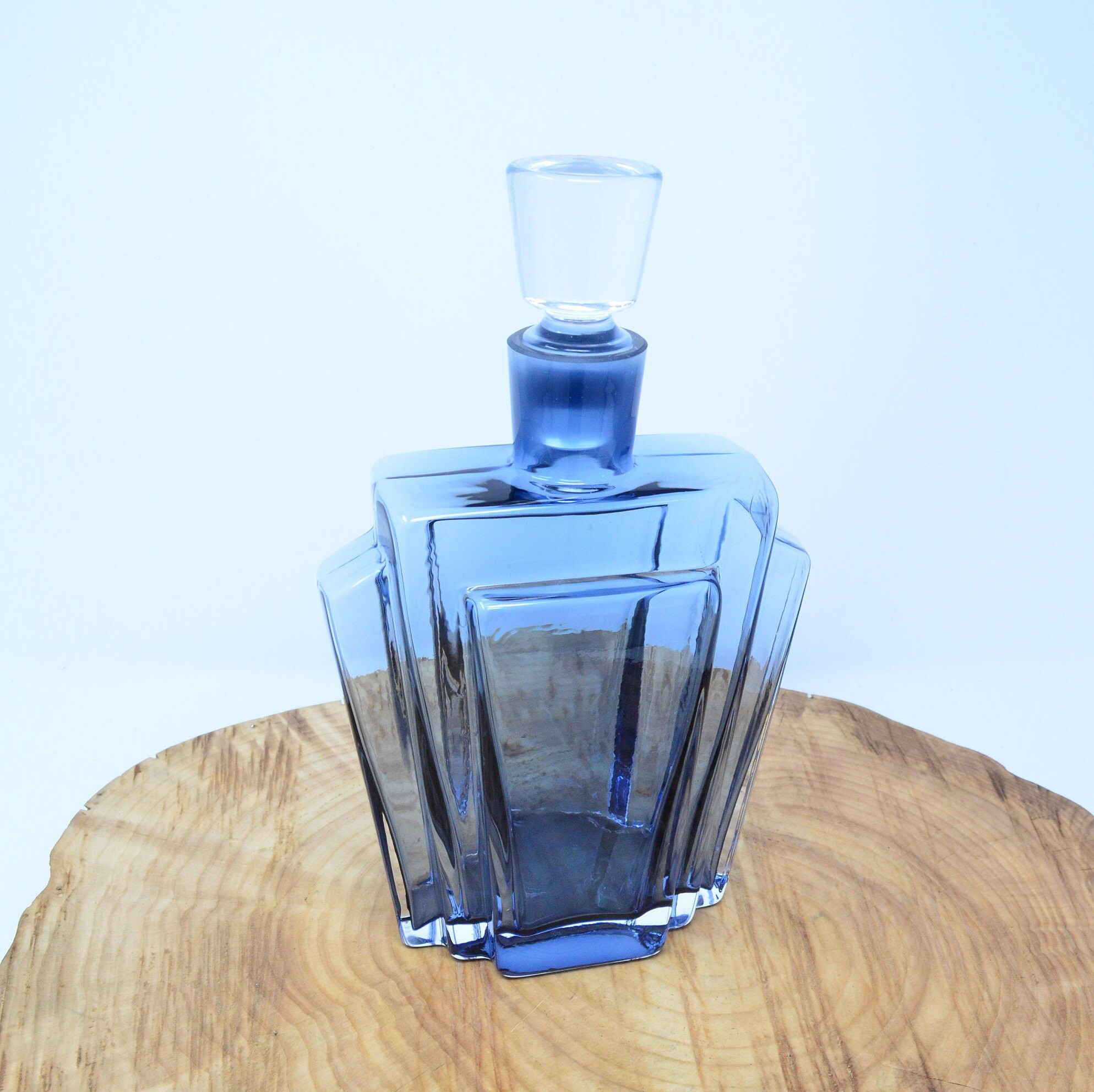 Krosno Decanter Hand Made Polish Glass Etsy