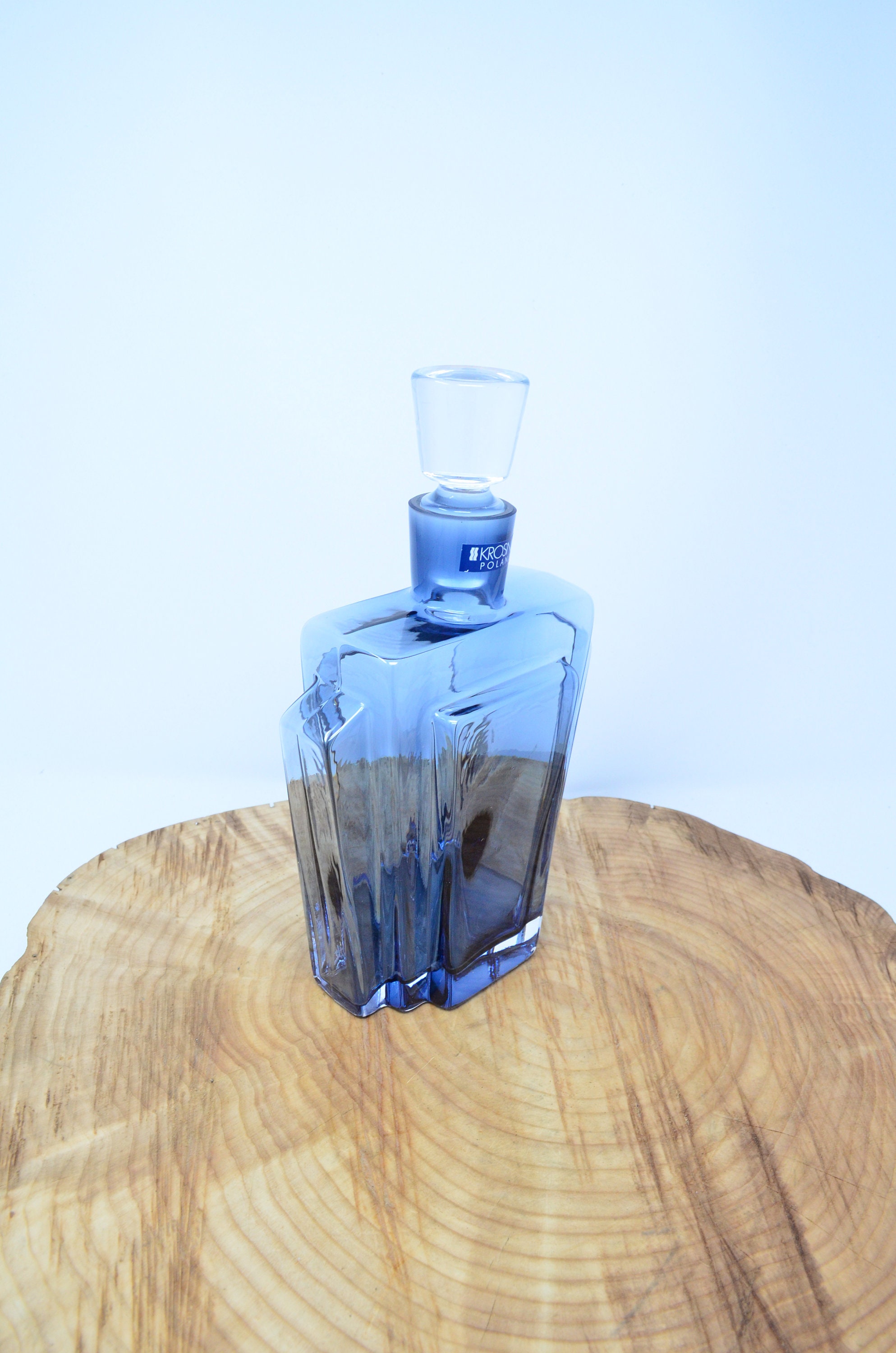 Krosno Decanter Hand Made Polish Glass Etsy