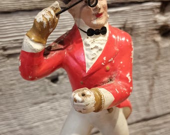 ヴィンテージ　Johnnie Walker 置物 RARE Early Vintage Johnnie Walker Whiskey Counter Top Store