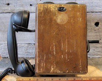 Antique 1920s Northern Electric Crank Telephone - Model 717 - Etsy