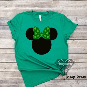 Clover Bow Minnie Mouse Shirt,Minnie Mouse Shirt,Shamrock Shirt,Disney St Patricks Day Shirt,Irish Day Shirt,Clover Shirt,Minnie St Patrick