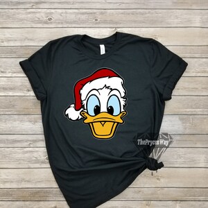 Santa Claus Donald Duck Shirt,Christmas Disney Shirt,Donald Duck Shirt,Christmas Shirt,Duck Family Shirt,Donald Duck Disney Christmas Shirt