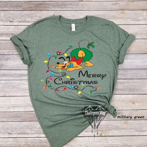 Pluto Merry Christmas Shirt,Disney Christmas Shirt,Pluto The Dog Shirt,Christmas Disney Shirt,Disney Christmas Lights Shirt,Pluto Shirt