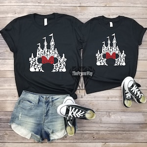 Minnie Mouse Castle Mommy and Me Shirt,Disney Christmas Shirt,Minnie Mouse Shirt,Matching Disney,Disney Castle Shirt,Disney Characters Shirt