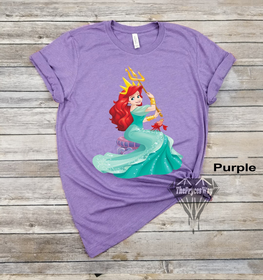 The Little Mermaid Shirtdisney Princess Shirt Womendisney Etsy