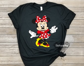Polka Dot Minnie Mouse Shirt,Retro Minnie Mouse,Disney Characters Shirt,Disney Christmas Shirt,Mom Disney Shirt,Minnie Mouse Party Shirt