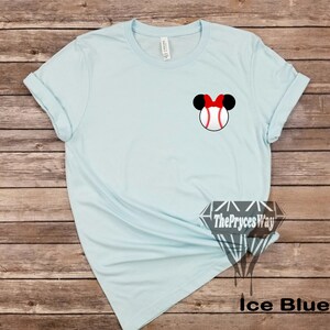 Pocket Baseball Minnie Mouse Shirt,Baseball Mom Shirt, Minnie Mouse Shirt,Disney Baseball Shirt,Disney Mom Shirt,Disney Baseball Family Tees