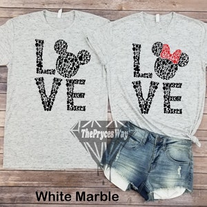 Silhouette Love Mickey-Minnie Couples Shirt,Mickey Mouse,Minnie Mouse,Disney Valentines,Matching Valentines,Disney Love,Disney Couples Shirt