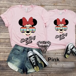 Minnie Best Day Ever Matching Shirts,Disney Mommy And Me,Disney Best Day Ever Shirt,Personalized Disney Shirts,Minnie Mouse Sunglasses Shirt