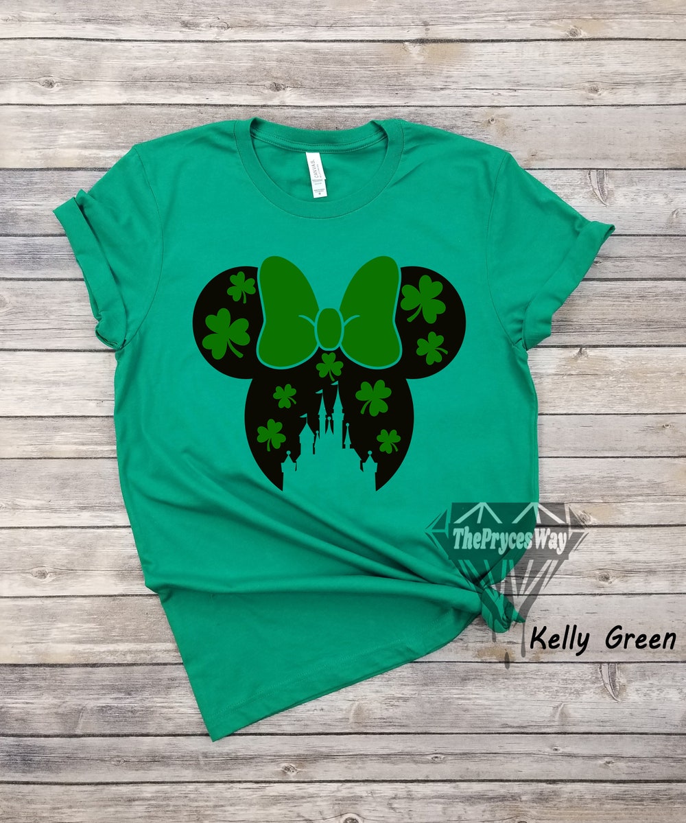 Clover Disney Castle Minnie Mouse Shirt,Minnie Mouse Shirt,Disney Shamrock Shirt,Disney St Patricks,Irish Day Shirt,Clover Shirt,Lucky Shirt Store24Hs