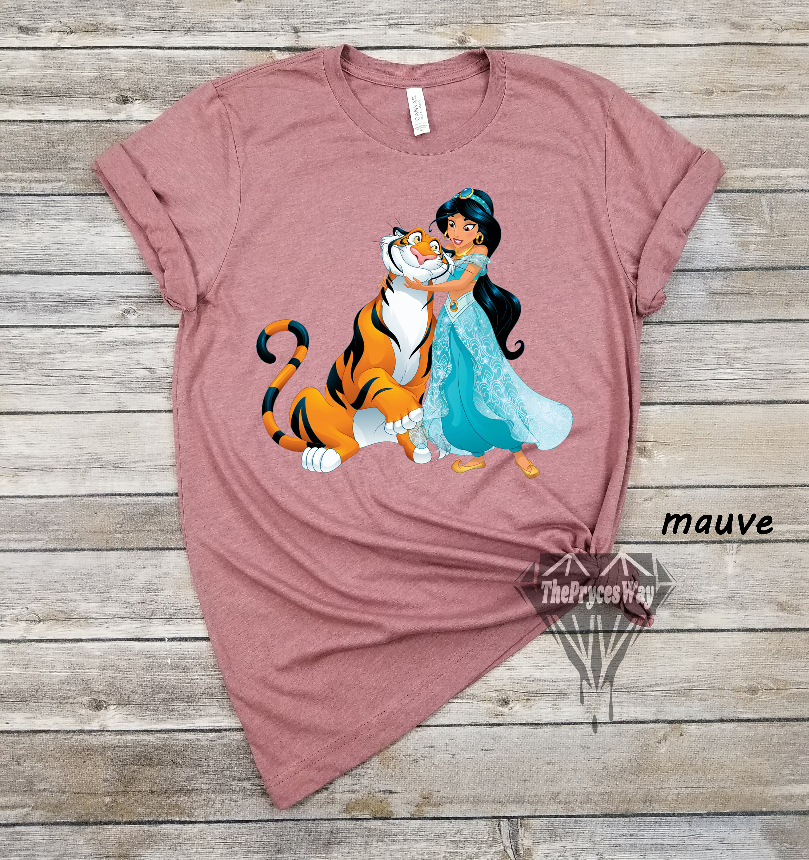 Jasmine and Rajah Shirt,disney Princess,jasmine Birthday Party