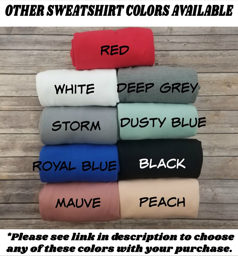 OTHER SWEATER Colors-This only changes your sweater color to one above Do not purchase this listing without reading the description below!