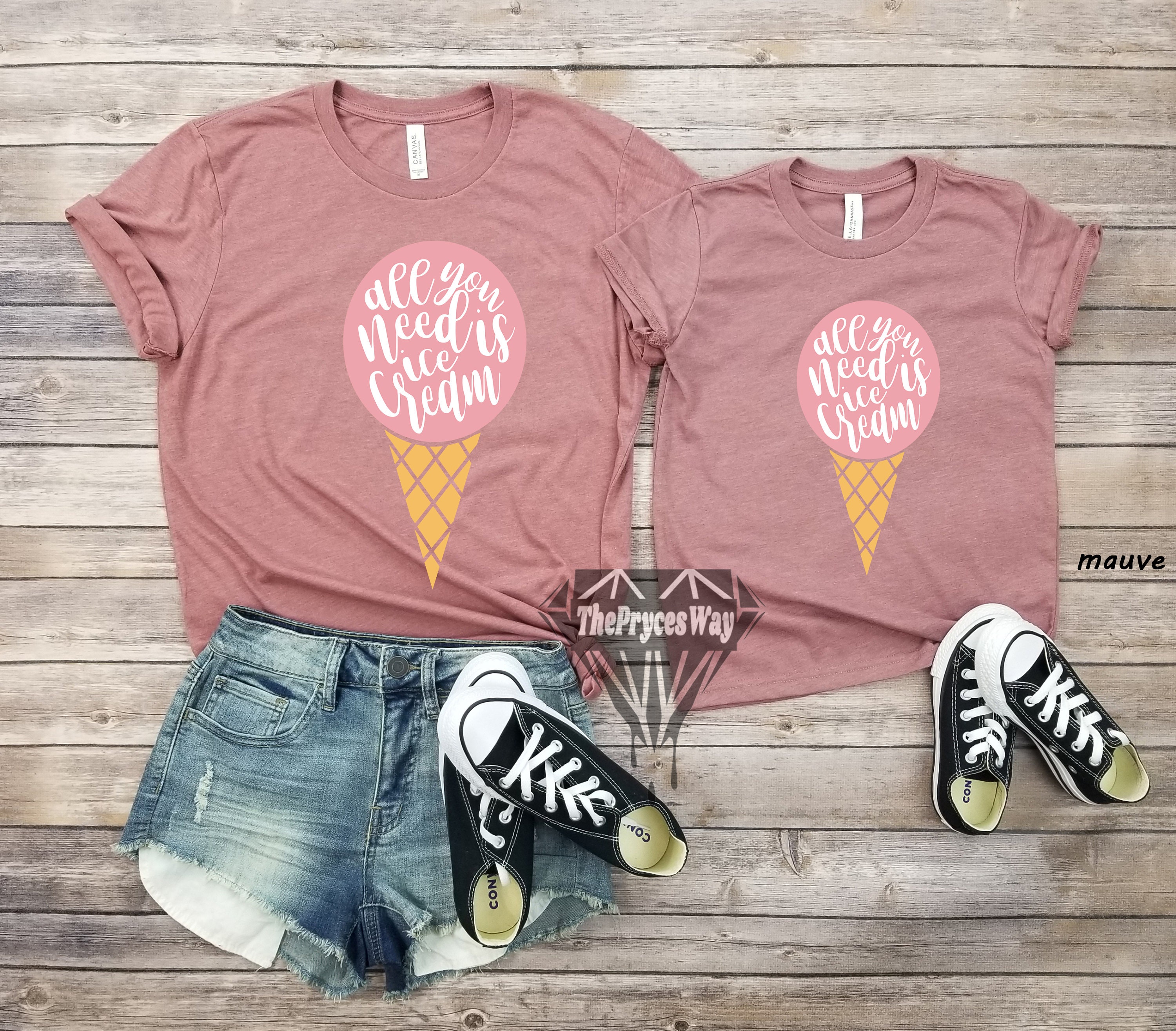 All You Need is Ice Cream Matching Shirtsice Cream Lover - Etsy
