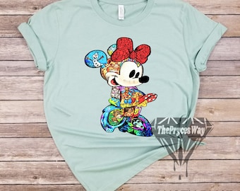 Art Disney Characters Minnie Mouse Shirt,Animal Kingdom,Minnie Mouse Shirt,Disney Characters Shirt,Disney Group Shirt,Disney World Shirt