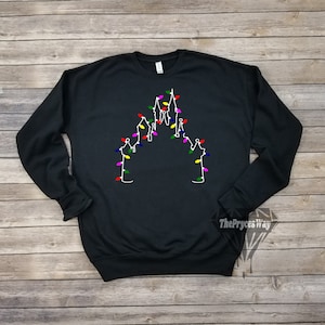 Disney Castle Christmas Sweatshirt,Christmas Disney Shirt,Santa Claus Shirt,Mickey Mouse Shirt,Christmas Shirt,Disney Christmas Lights Shirt