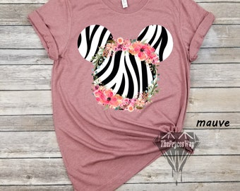 Zebra Minnie Mouse Shirt,Animal Kingdom Shirt,Minnie Mouse Shirt,Disney Christmas,Disney Safari Shirts,Matching Animal Kingdom,Zebra Shirt