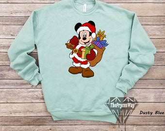 Mickey's Very Merry Christmas Sweatshirt,Disney Christmas Sweatshirt,Santa Claus Shirt,Mickey Mouse Sweatshirt,Mickey Mouse Christmas Shirt