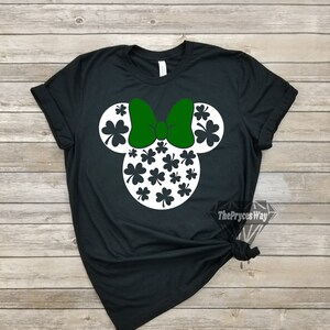 Clover Leaves Minnie Mouse Shirt,Minnie Mouse Shirt,Shamrock Shirt,Disney St Patricks Day,Irish Day Shirt,Clover Shirt,Minnie St Patrick