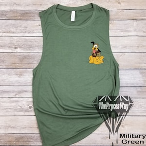 Pocket Safari Pluto Muscle Tank,Animal Kingdom Tank,Disney Pluto Tank,Disney Safari Tank,Womens Animal Kingdom Tank,Disney Tank For Women