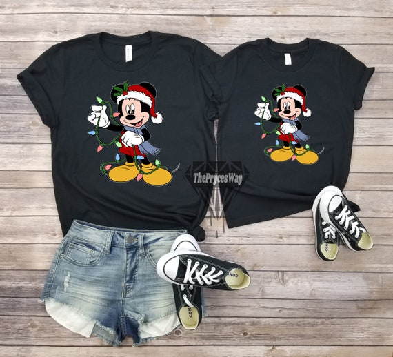 Santa Claus Mickey Mouse Disney Christmas Mommy and Me Shirt christmas Disney Shirt santa Claus mickey Mouse Shirt mickey Mouse Mommy and Me Etsy
