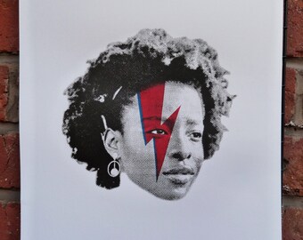 Amanda Gorman Icon (Bowie) 3 Colour Screen Print