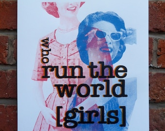 Beyoncé V 1950s 4 Colour Screen Print