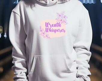 Sweat à capuche Wreath Whisperer, sweat floral Crafter