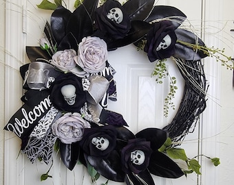 Halloween Swag, Halloween Wreath, DIY Halloween, Halloween Wreath