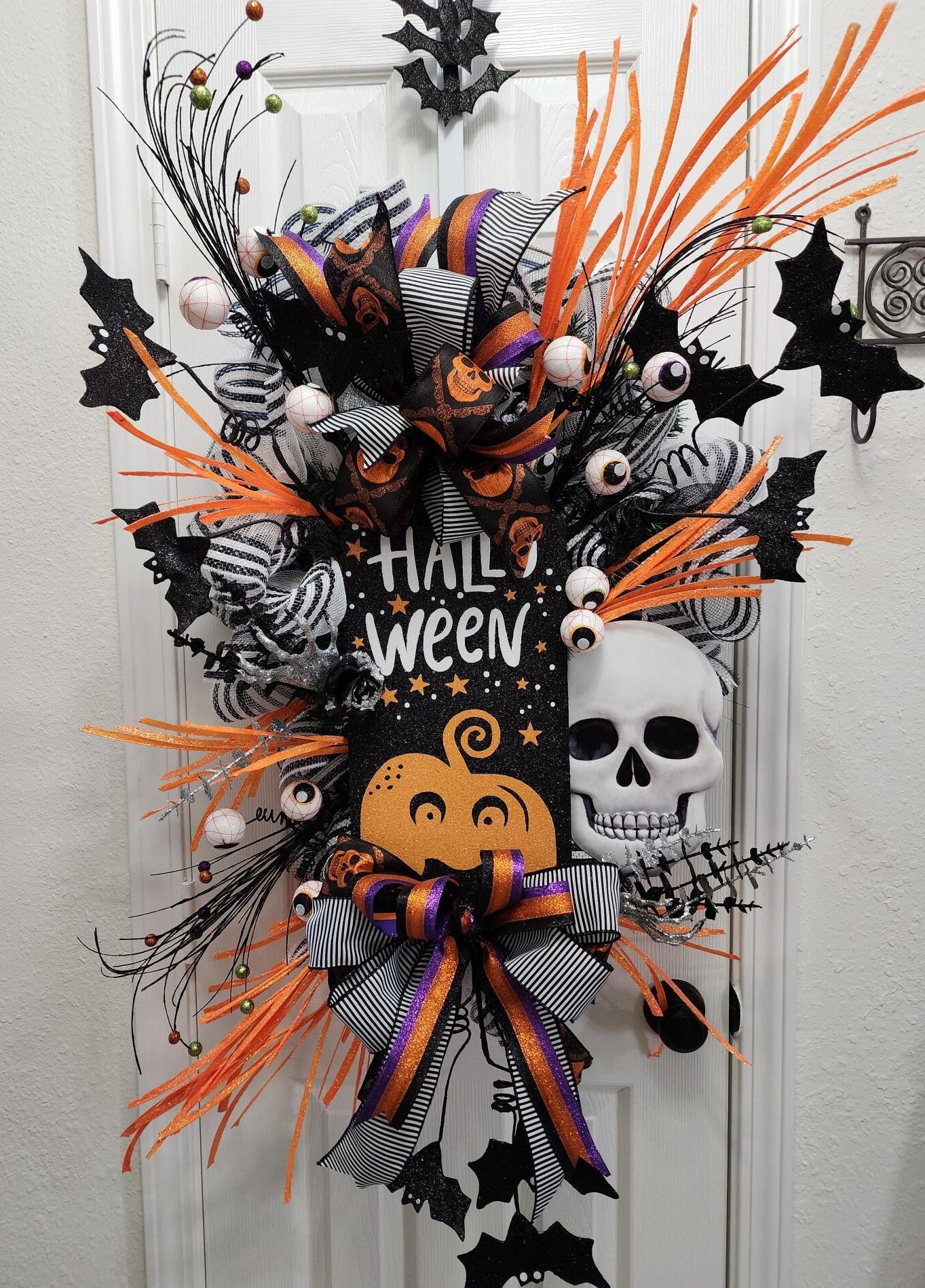 Halloween Swag, Halloween Wreath, DIY Halloween, Halloween Wreath