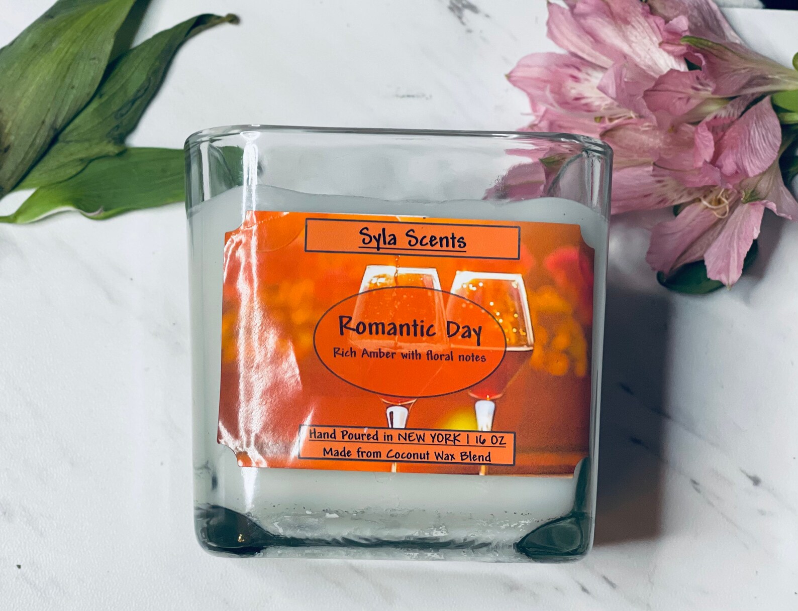 Vanilla Sandalwood Scented Candle Amber Scented Candle Etsy