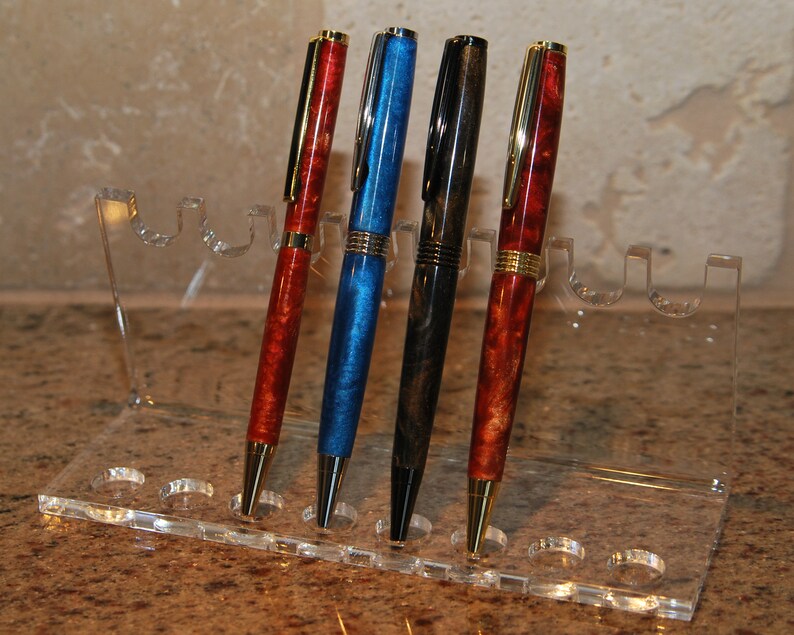 Custom hand poured Alumilite Trimline pen